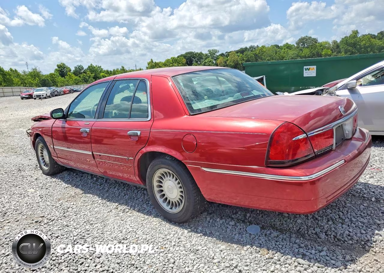 2000 Mercury Grand Marquis Gs VIN:2MEFM74W0YX662811 - 2