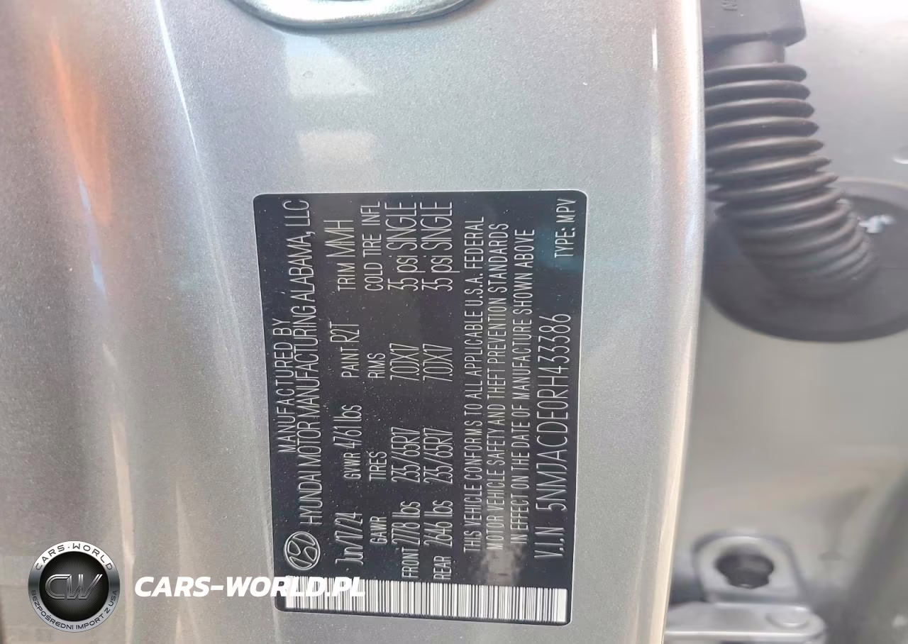 2024 Hyundai Tucson Se VIN:5NMJACDE0RH433386 - 13