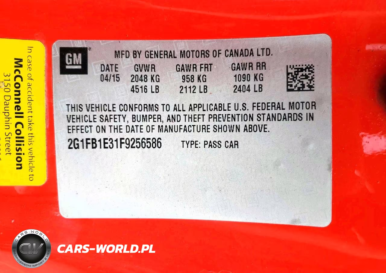 2015 Chevrolet Camaro Ls VIN:2G1FB1E31F9256586 - 13