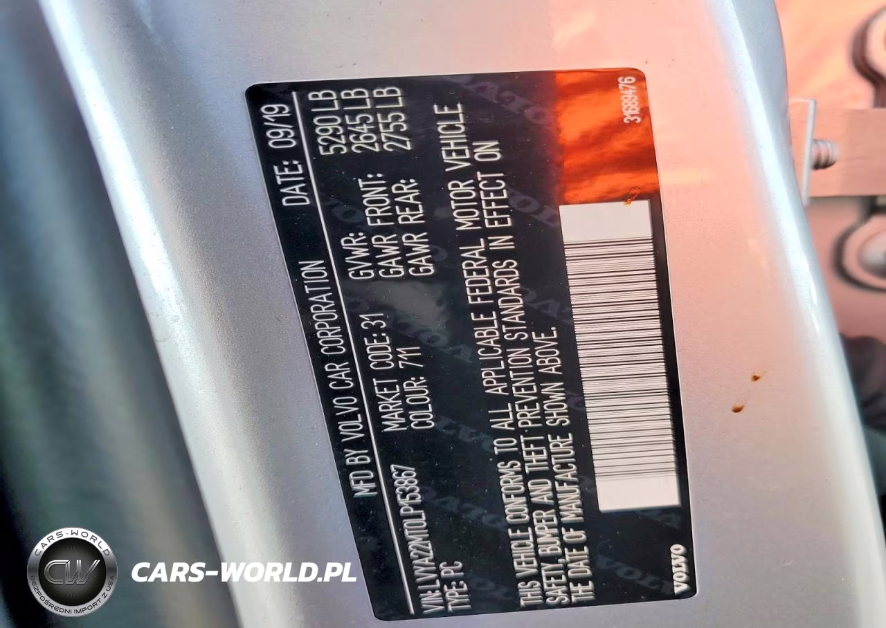 2020 Volvo S90 T6 Ocean Race VIN:LVYA22MT0LP153867 - 12