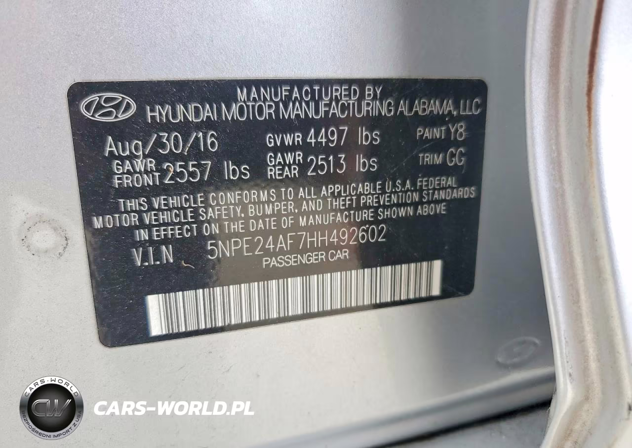 2017 Hyundai Sonata Se VIN:5NPE24AF7HH492602 - 12