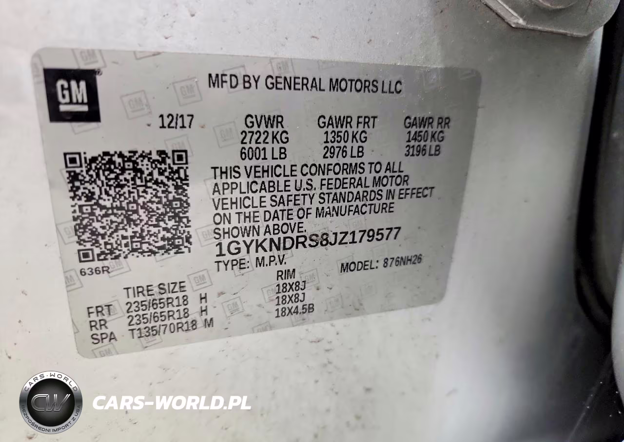 2018 Cadillac Xt5 Luxury VIN:1GYKNDRS8JZ179577 - 13