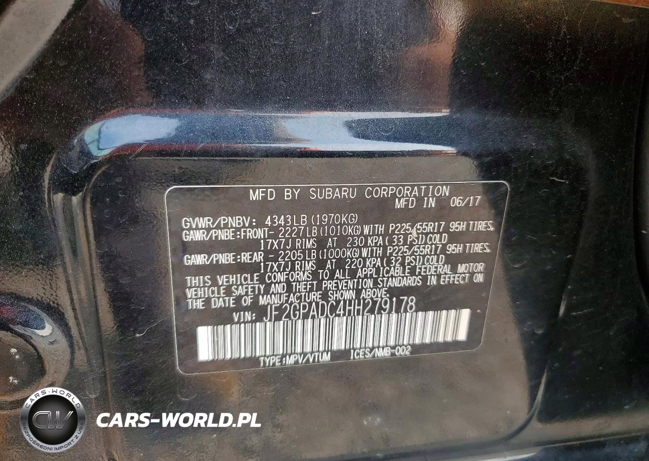 2017 Subaru Crosstrek Premium VIN:JF2GPADC4HH279178 - 14