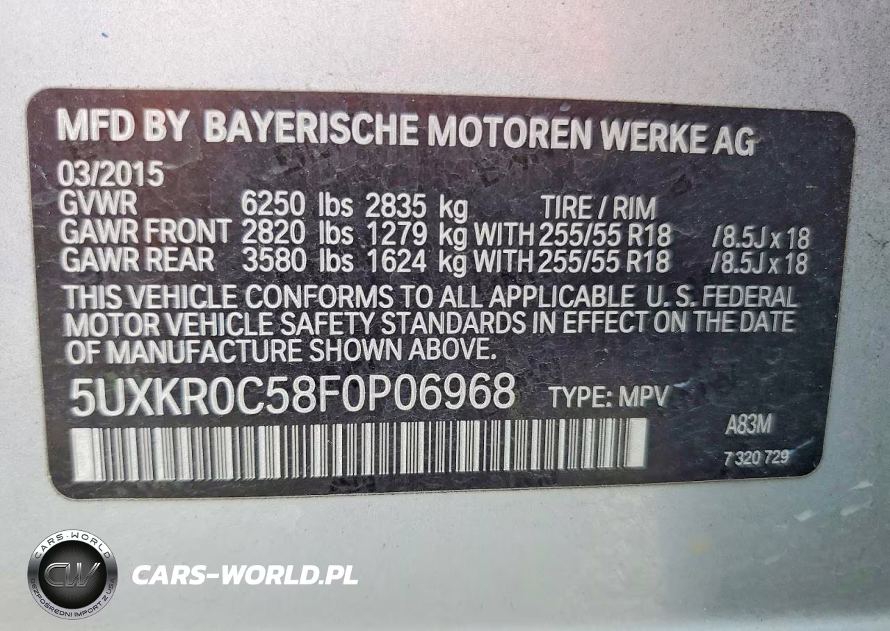 2015 BMW X5 xDrive35I VIN:5UXKR0C58F0P06968 - 13