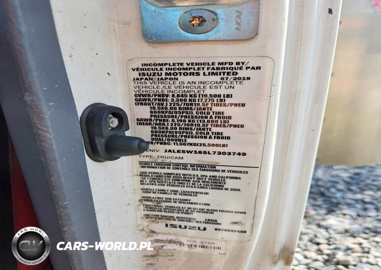2020 Isuzu Nrr VIN:JALE5W165L7303749 - 13
