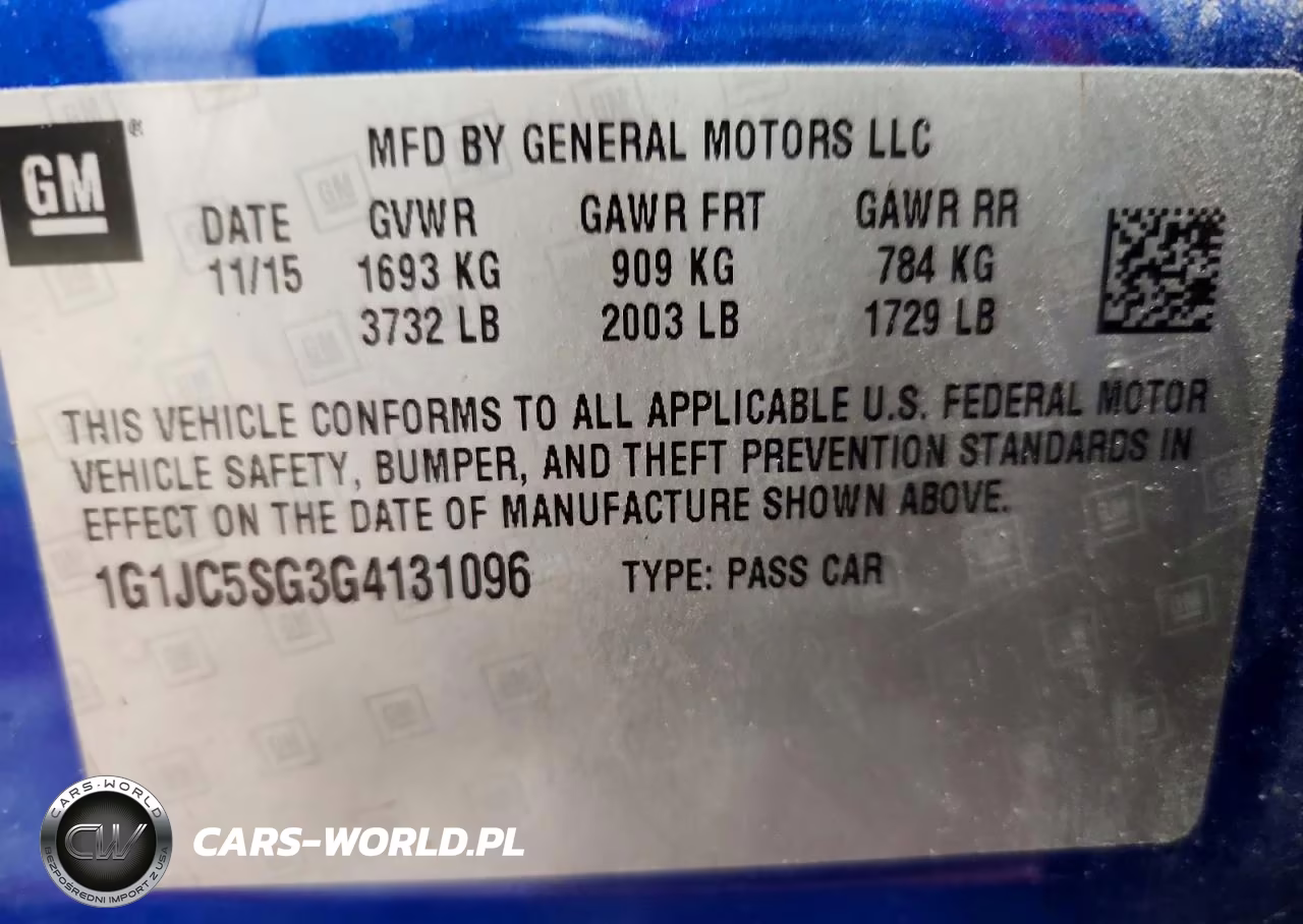 2016 Chevrolet Sonic Lt VIN:1G1JC5SG3G4131096 - 12