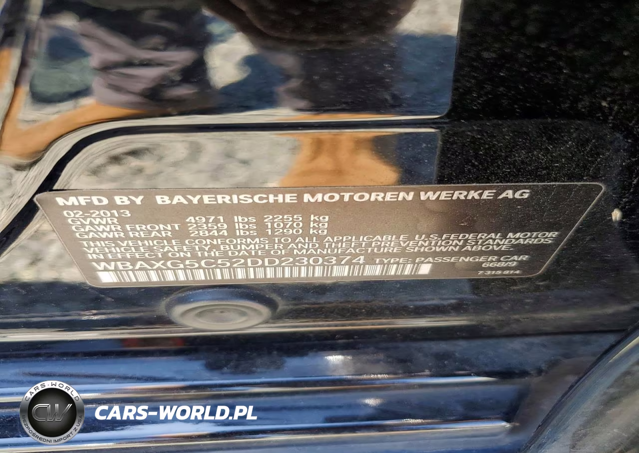 2013 BMW 528 I VIN:WBAXG5C52DD230374 - 12