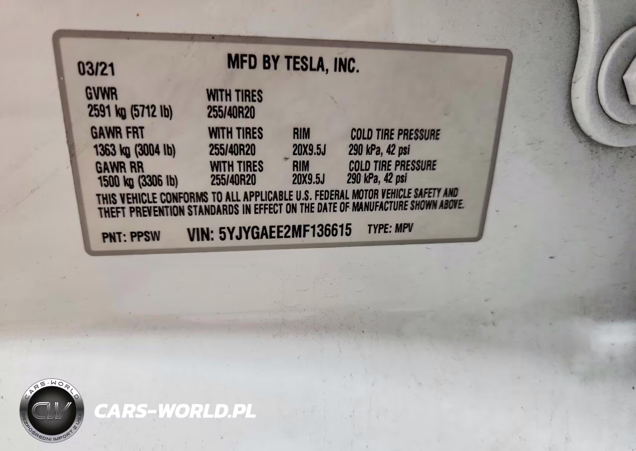 2021 Tesla Model Y VIN:5YJYGAEE2MF136615 - 13