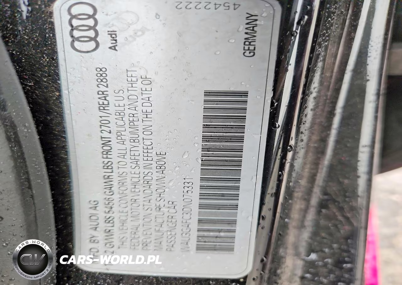 2013 Audi A7 Prestige VIN:WAU3GAFC3DN075331 - 12