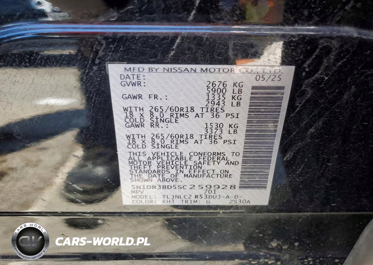 2025 Nissan Pathfinder Rock Creek VIN:5N1DR3BD5SC259928 - 13
