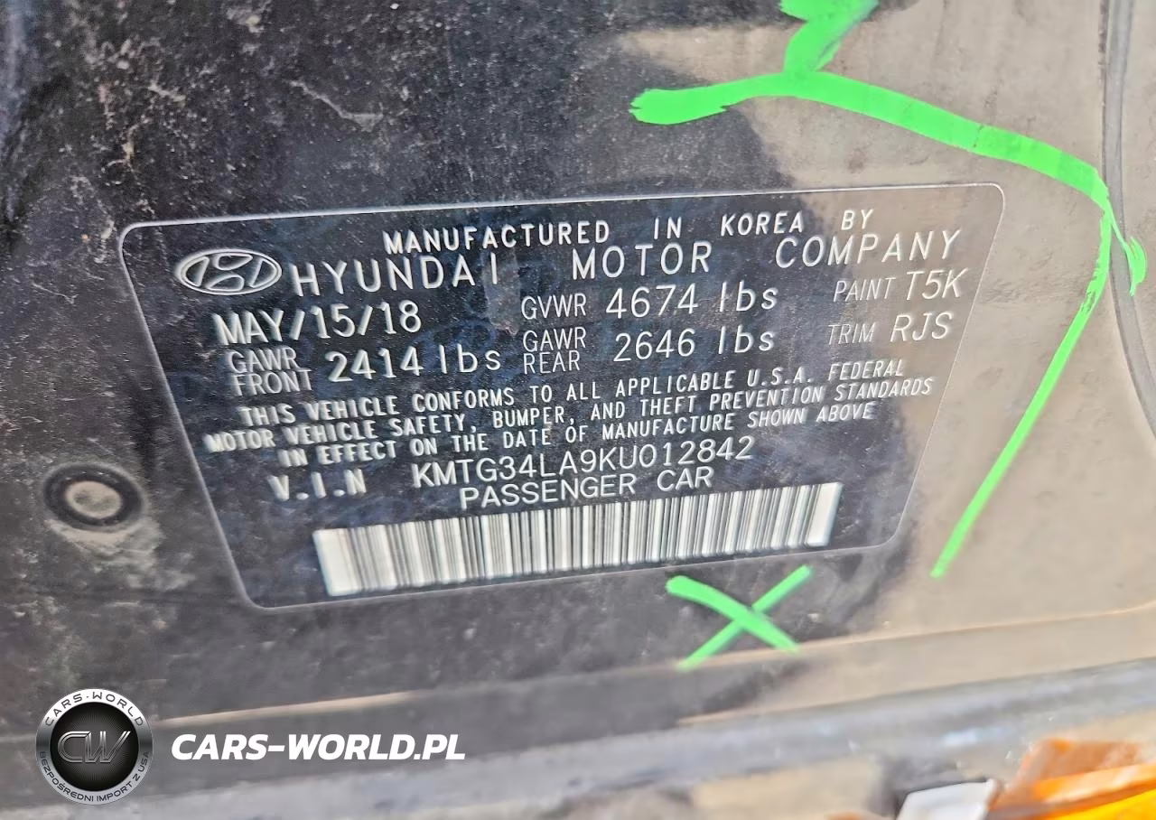 2019 Genesis G70 Elite VIN:KMTG34LA9KU012842 - 13