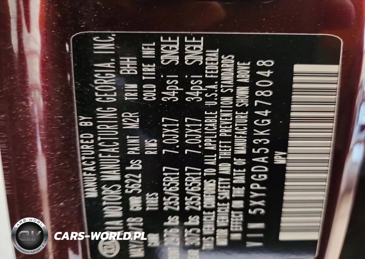 2019 Kia Sorento Lx V6 VIN:5XYPGDA53KG478048 - 13