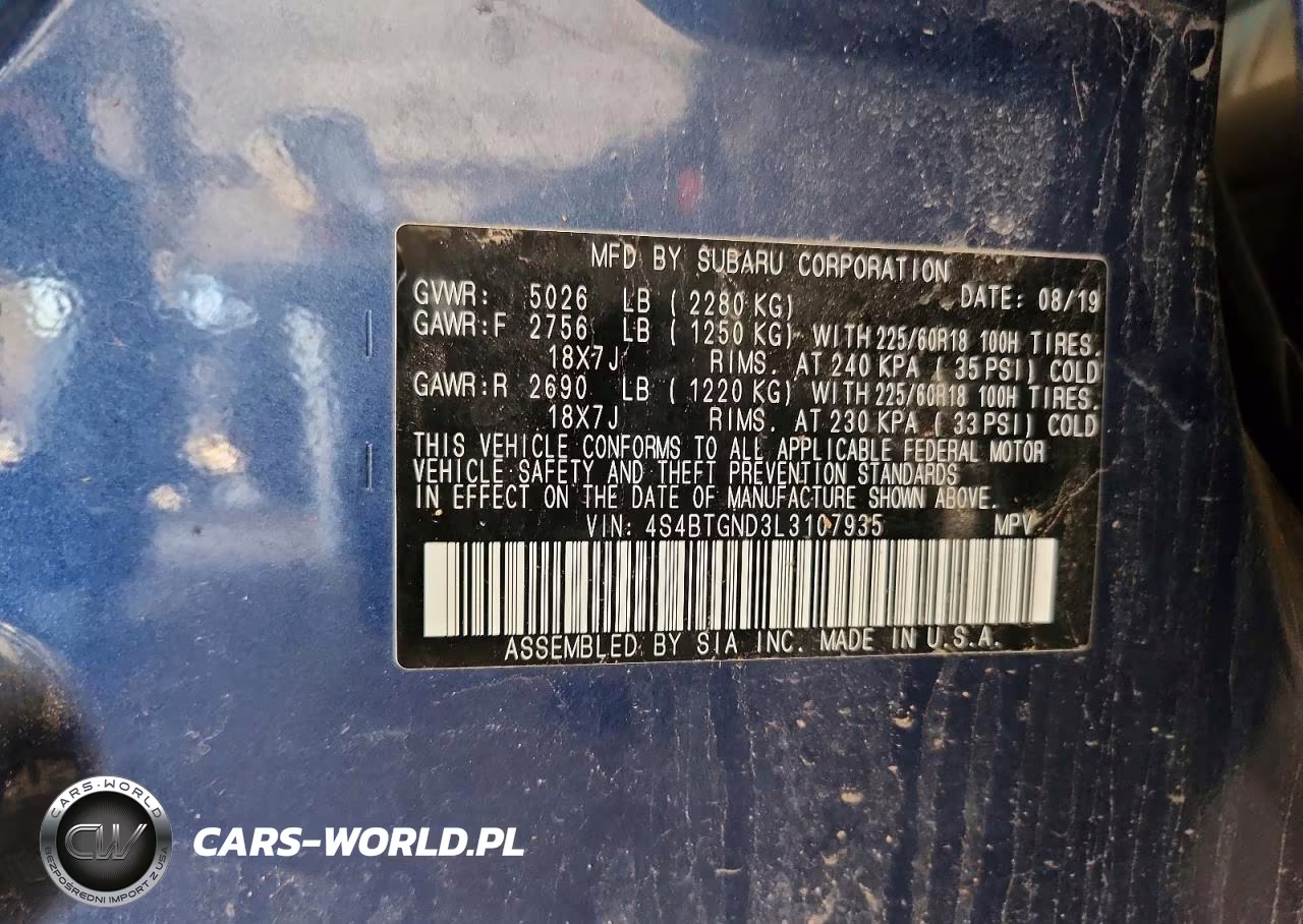 2020 Subaru Outback Limited Xt VIN:4S4BTGND3L3107935 - 13
