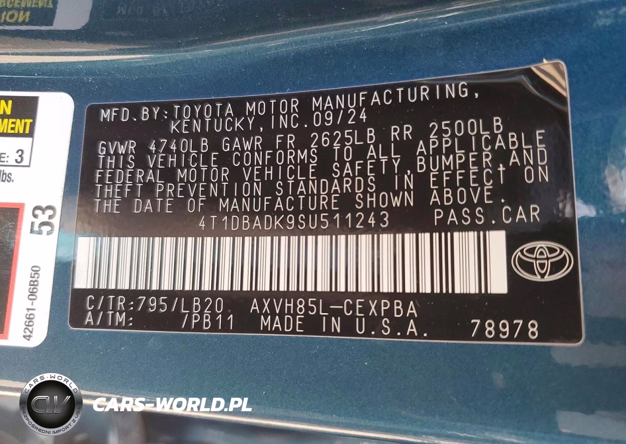 2025 Toyota Camry Xse VIN:4T1DBADK9SU511243 - 12