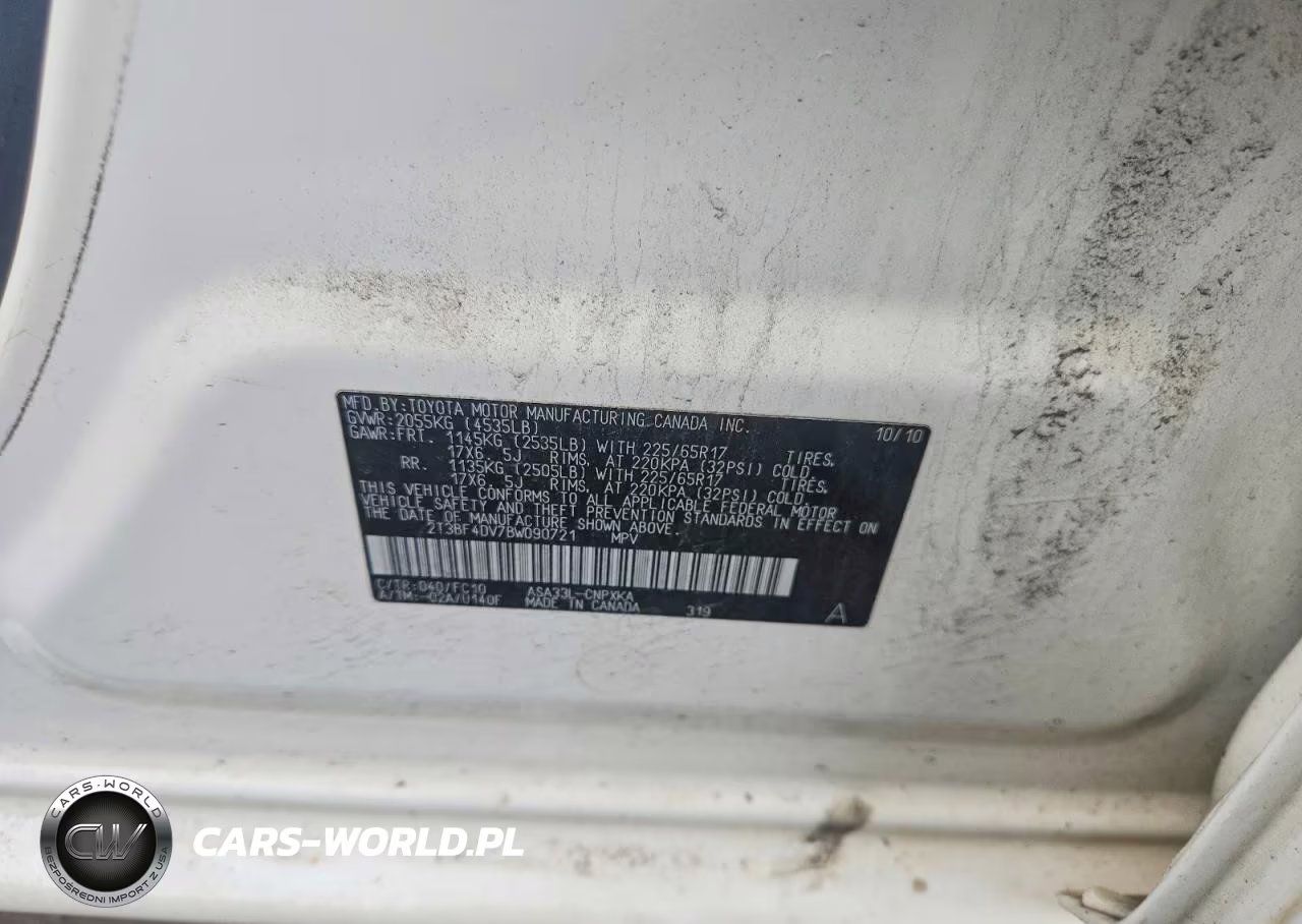 2011 Toyota Rav4 Base VIN:2T3BF4DV7BW090721 - 13