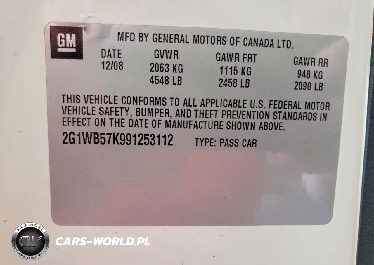2009 Chevrolet Impala Ls VIN:2G1WB57K991253112 - 12