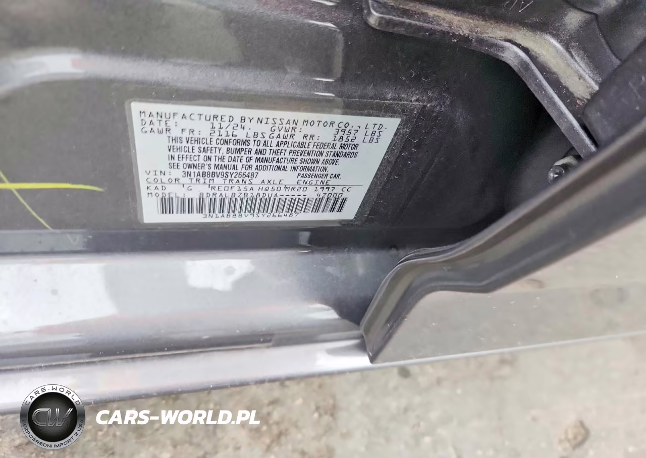 2025 Nissan Sentra S VIN:3N1AB8BV9SY266487 - 12