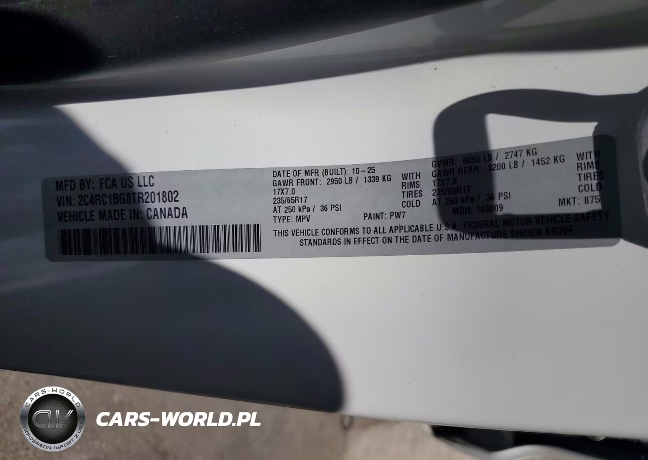2026 Chrysler Pacifica Select VIN:2C4RC1BG8TR201802 - 13