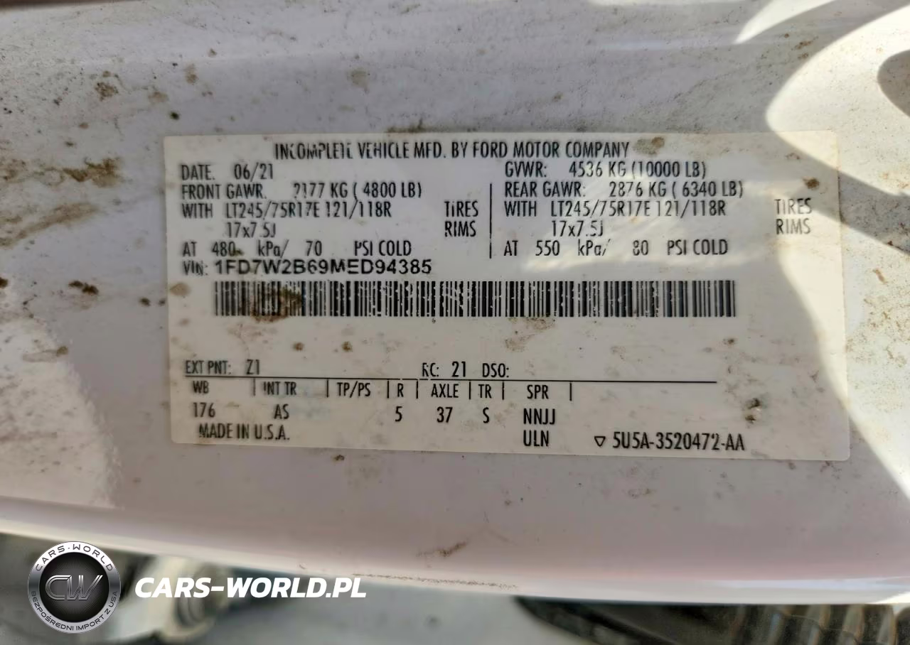 2021 Ford F250 Super Duty VIN:1FD7W2B69MED94385 - 13