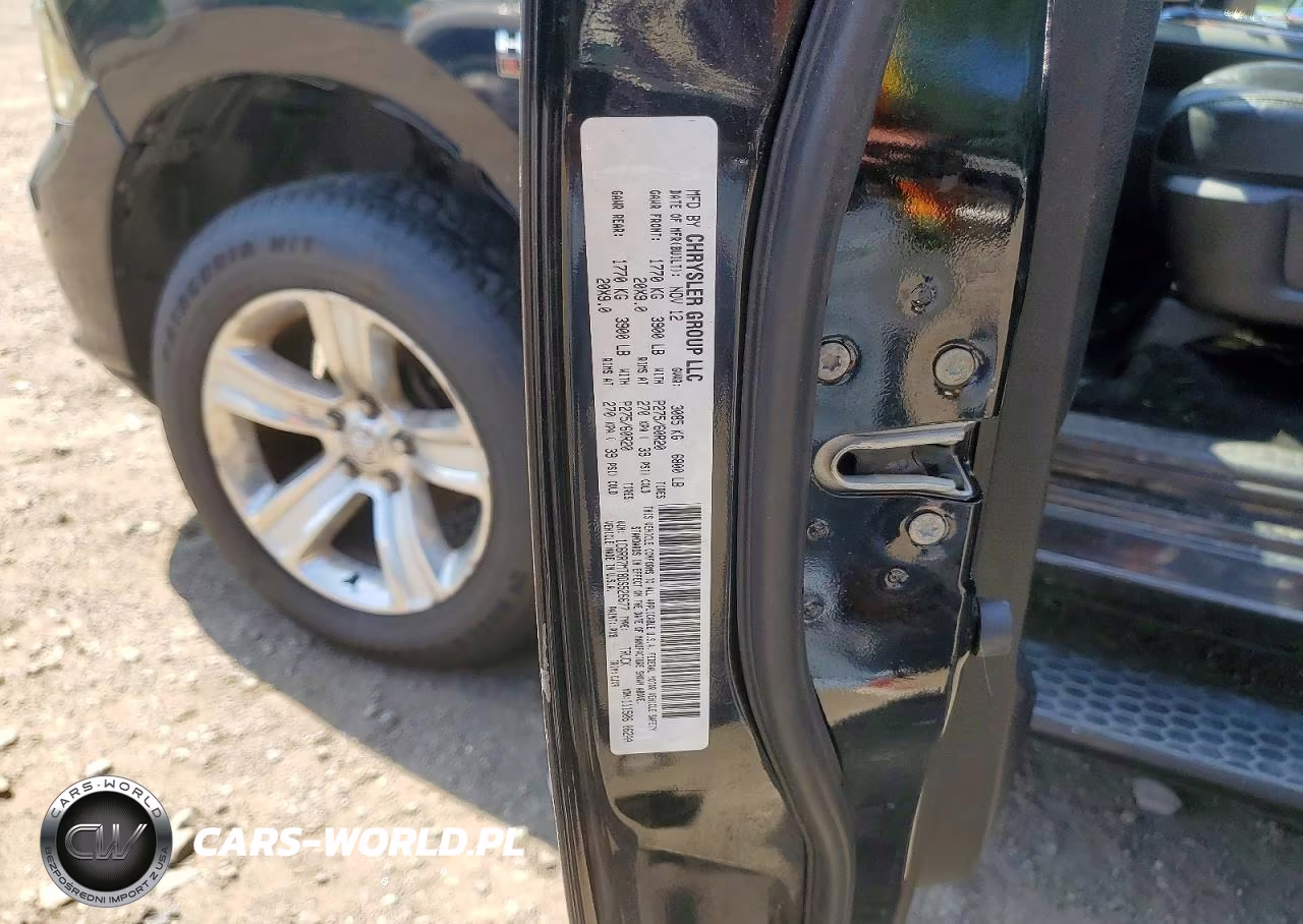 2013 Ram 1500 Sport VIN:1C6RR7MT8DS526677 - 12
