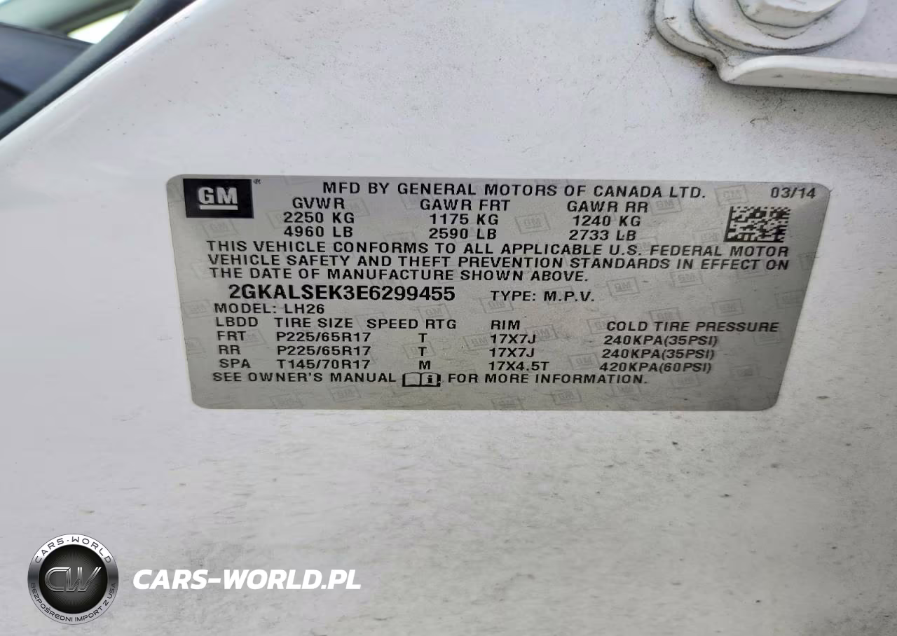 2014 GMC Terrain Slt VIN:2GKALSEK3E6299455 - 12