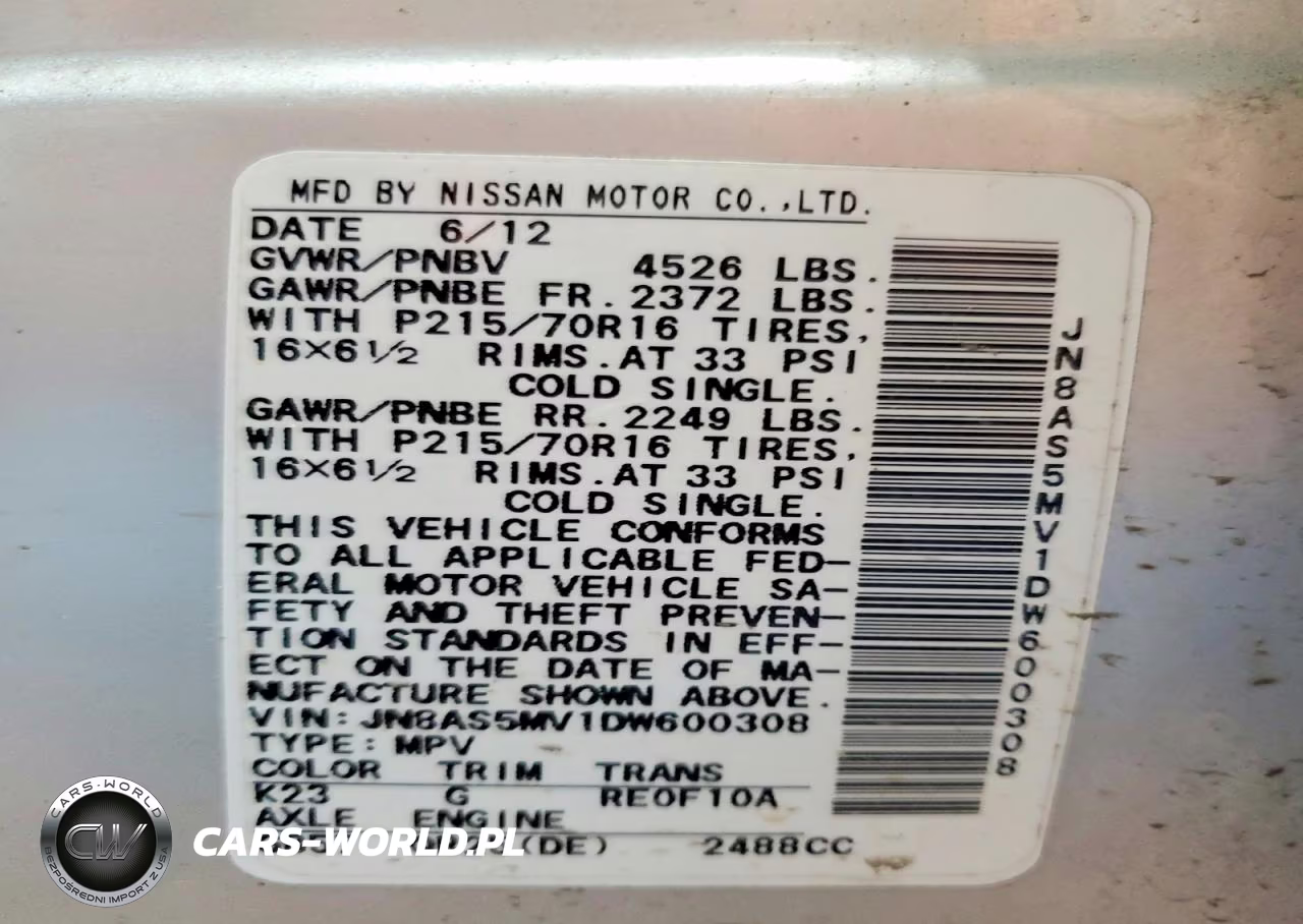 2013 Nissan Rogue S VIN:JN8AS5MV1DW600308 - 14
