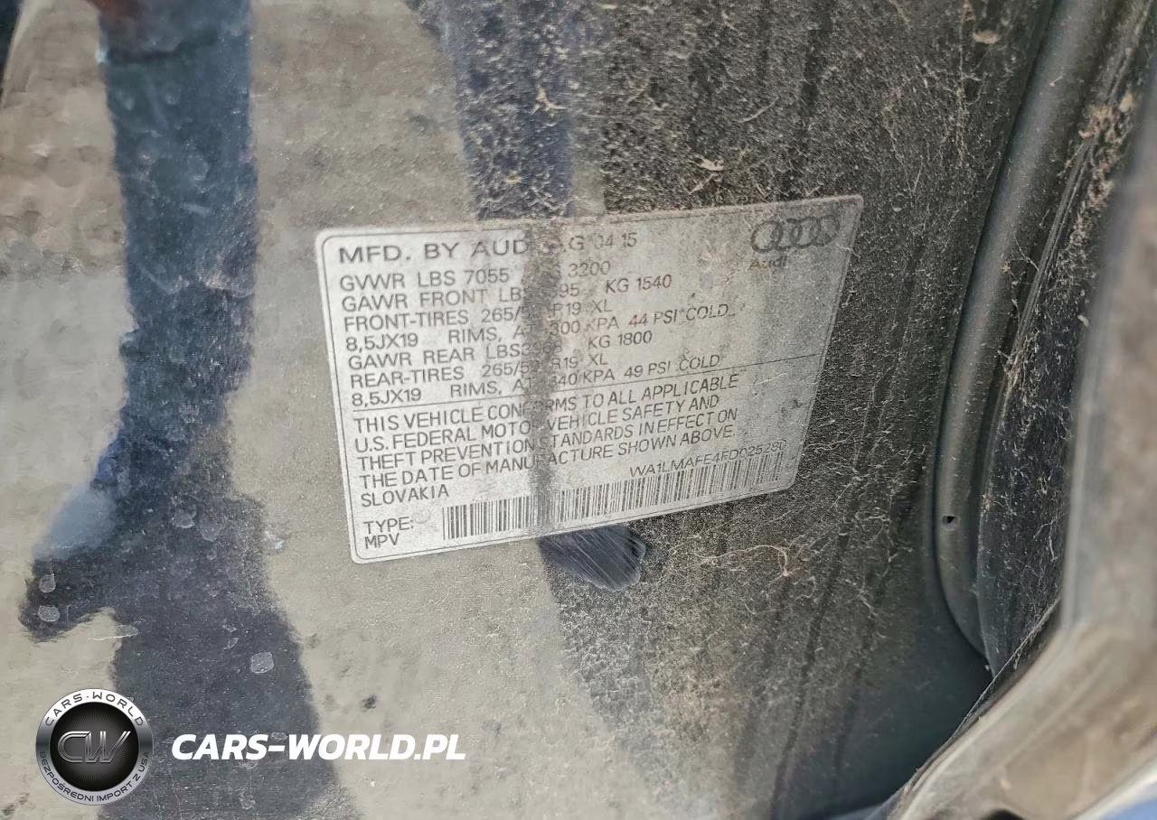 2015 Audi Q7 Tdi Premium Plus VIN:WA1LMAFE4FD025280 - 13