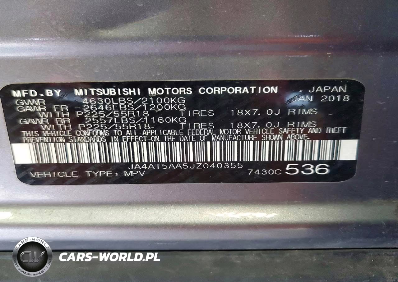 2018 Mitsubishi Eclipse Cross Se-Sel VIN:JA4AT5AA5JZ040355 - 14