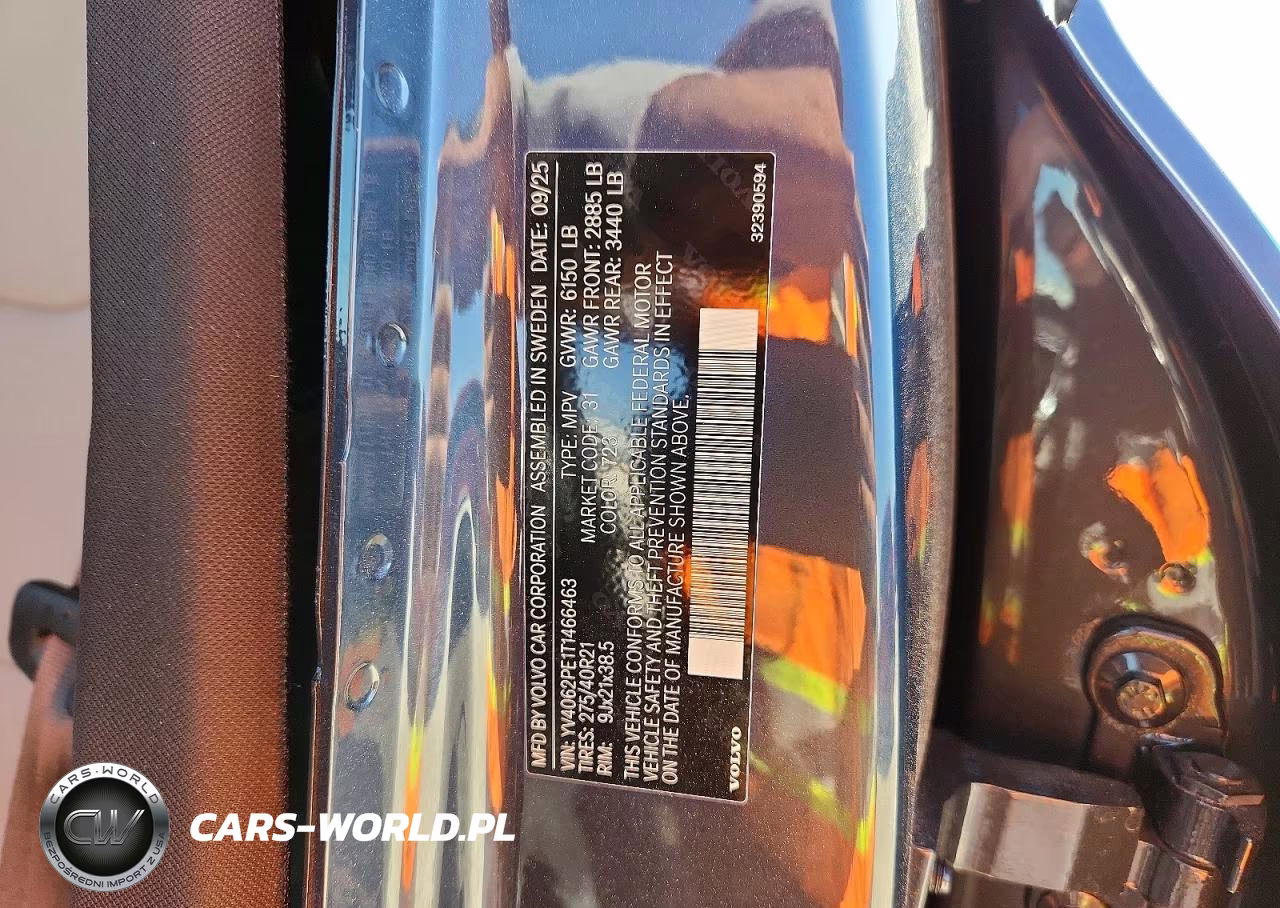 2026 Volvo Xc90 Plus VIN:YV4062PE1T1466463 - 14