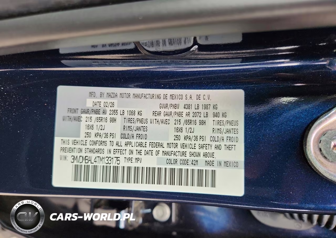 2026 Mazda Cx-30 VIN:3MVDMBAL4TM133175 - 12