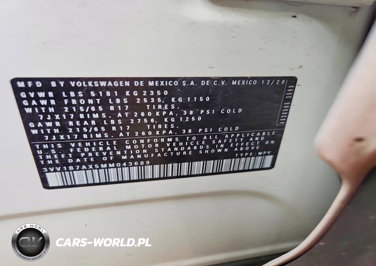 2021 Volkswagen Tiguan S VIN:3VV1B7AX5MM043689 - 13