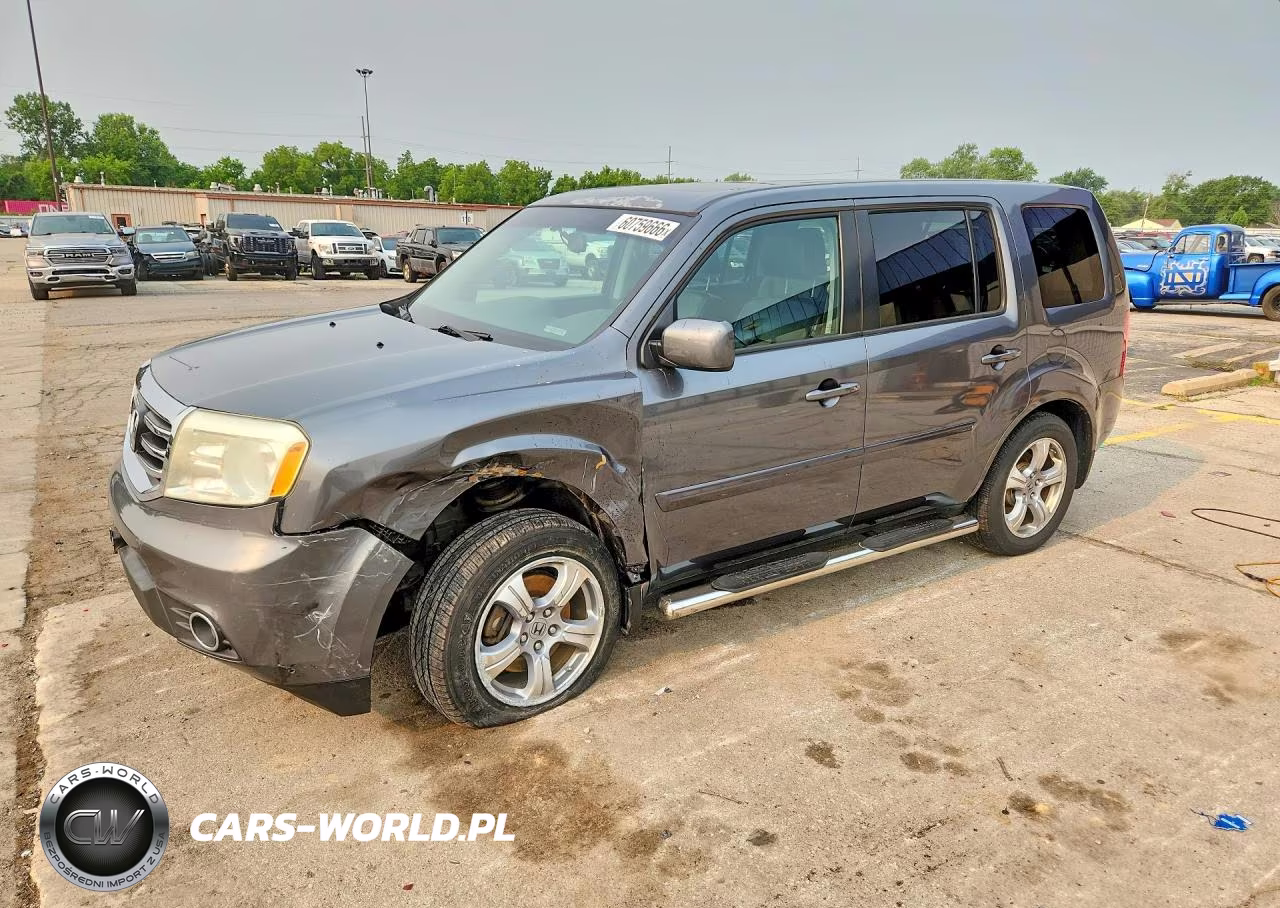 2013 Honda Pilot Exl VIN:5FNYF4H59DB008596 - 1
