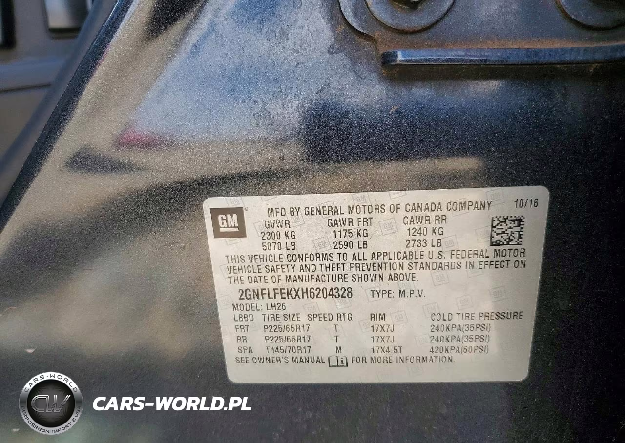 2017 Chevrolet Equinox Lt VIN:2GNFLFEKXH6204328 - 13