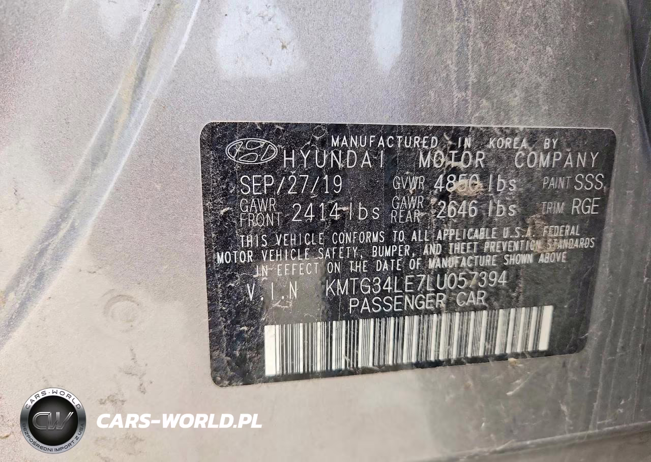 2020 Genesis G70 3.3T VIN:KMTG34LE7LU057394 - 12