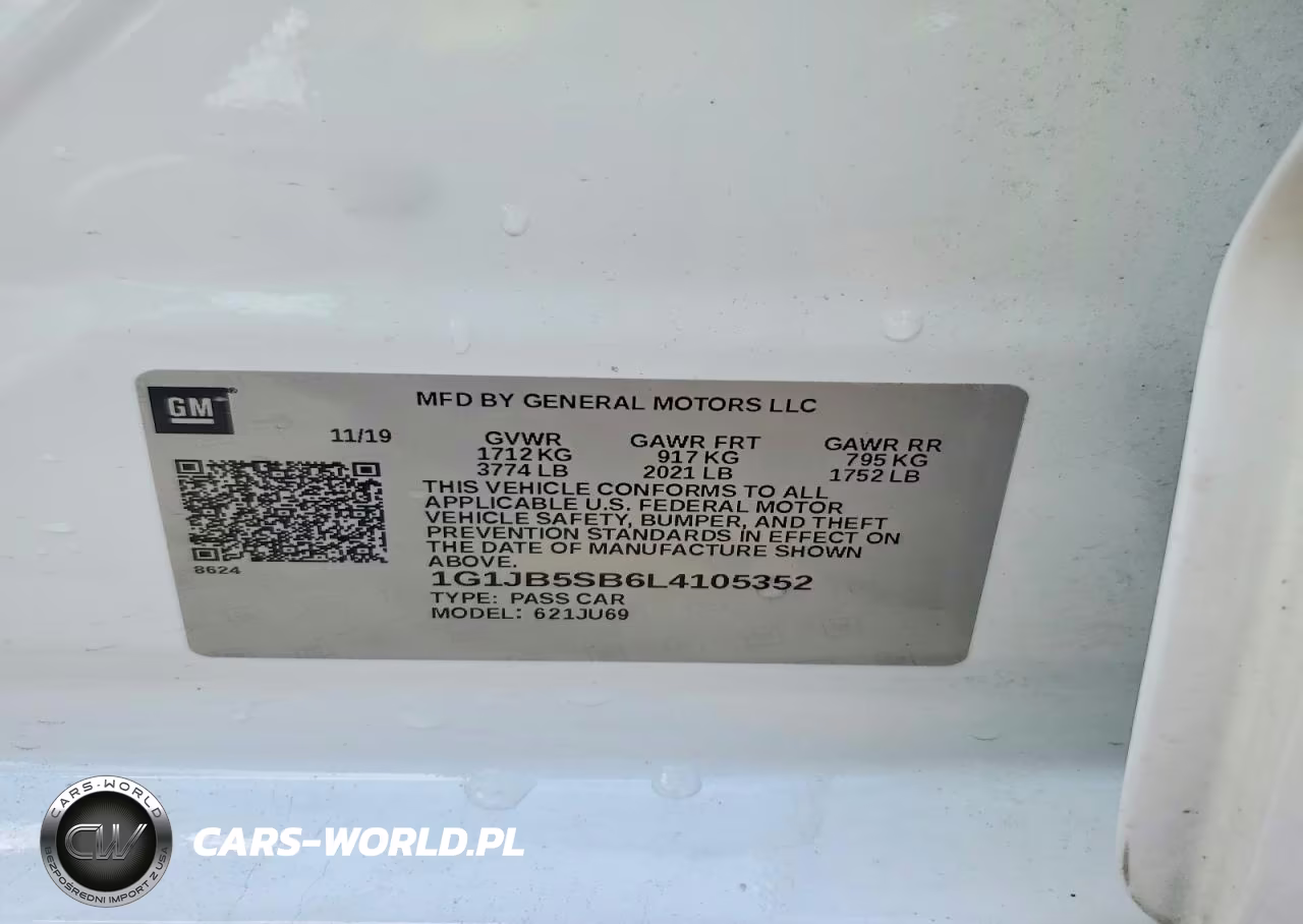 2020 Chevrolet Sonic Ls VIN:1G1JB5SB6L4105352 - 12