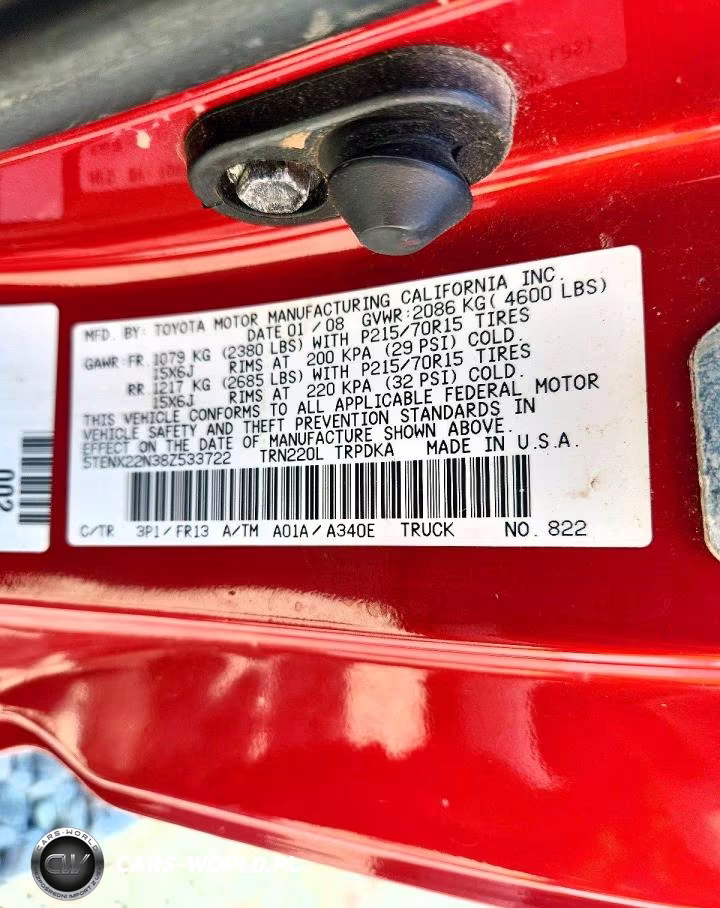 2008 Toyota Tacoma Base VIN:5TENX22N38Z533722 - 12