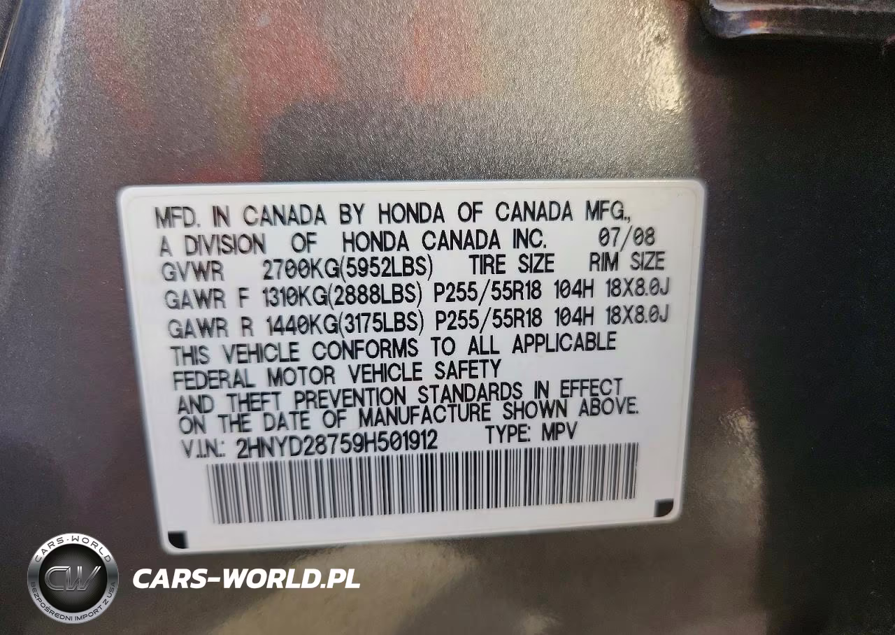2009 Acura Mdx Sport VIN:2HNYD28759H501912 - 13
