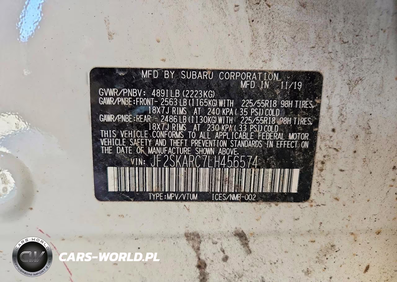 2020 Subaru Forester Sport VIN:JF2SKARC7LH456574 - 13