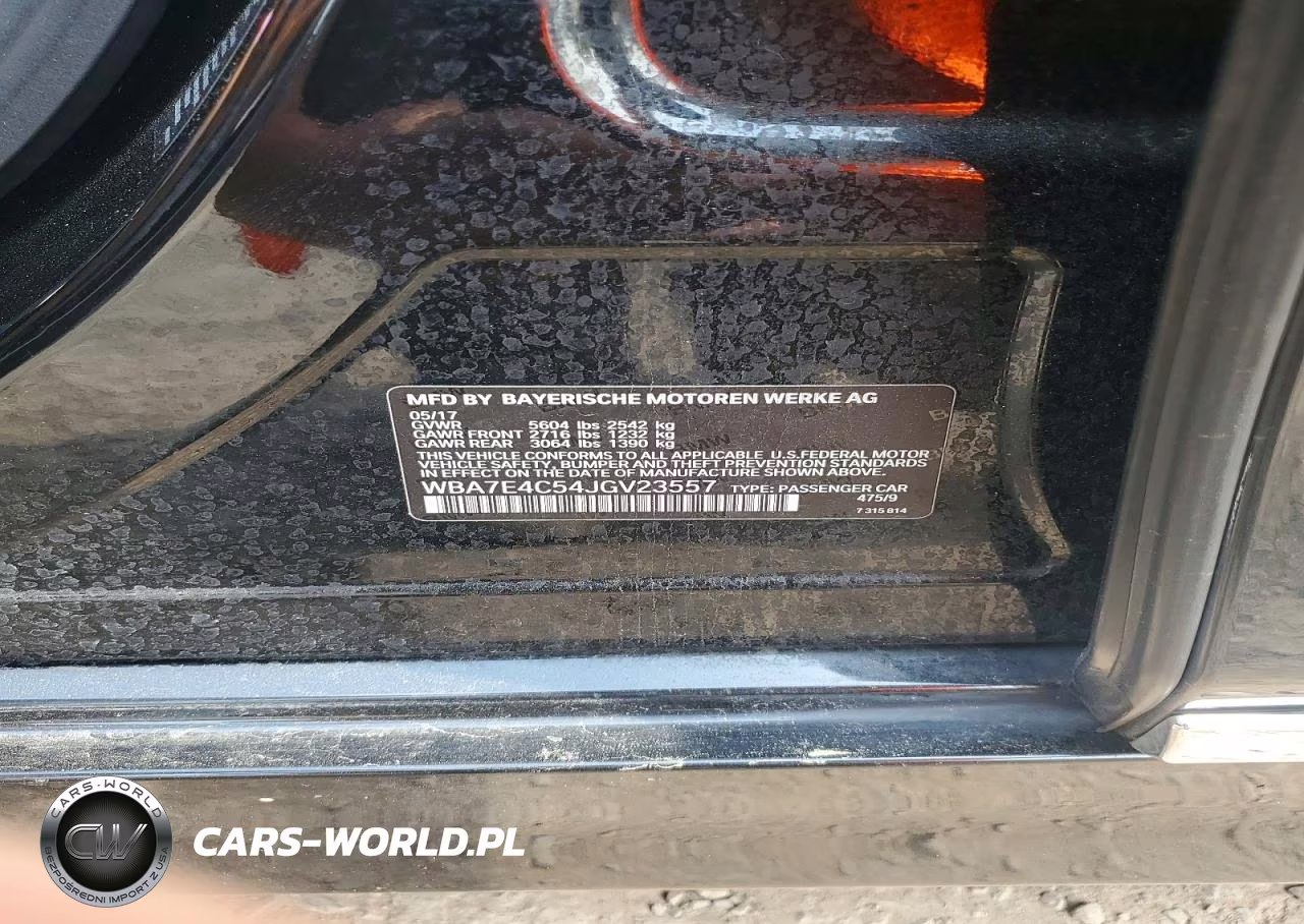 2018 BMW 740 Xi VIN:WBA7E4C54JGV23557 - 12