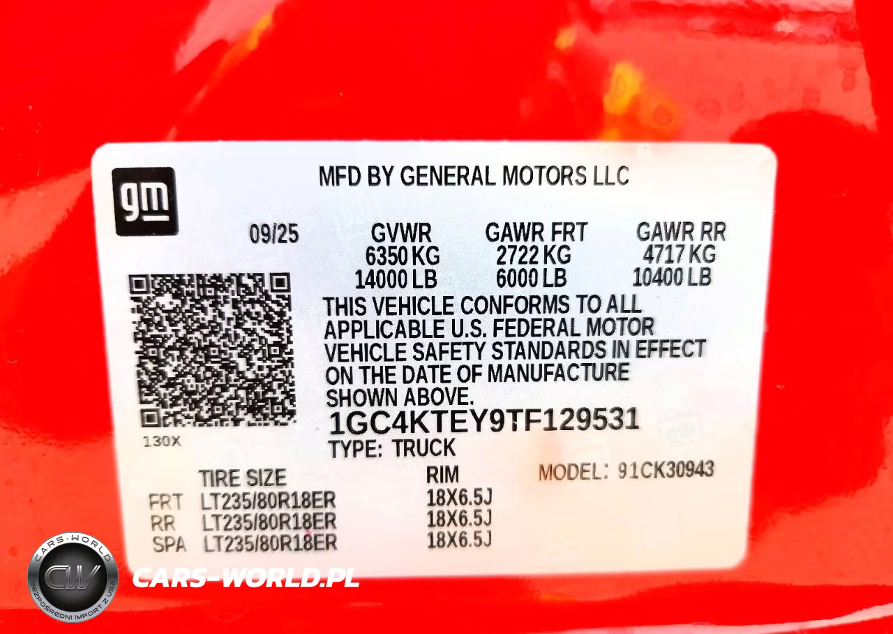2026 Chevrolet Silverado K3500 Lt VIN:1GC4KTEY9TF129531 - 12