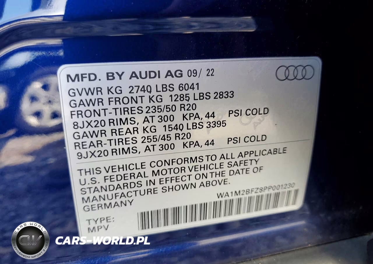 2023 Audi Q4 E-Tron Prestige VIN:WA1M2BFZ8PP001230 - 13