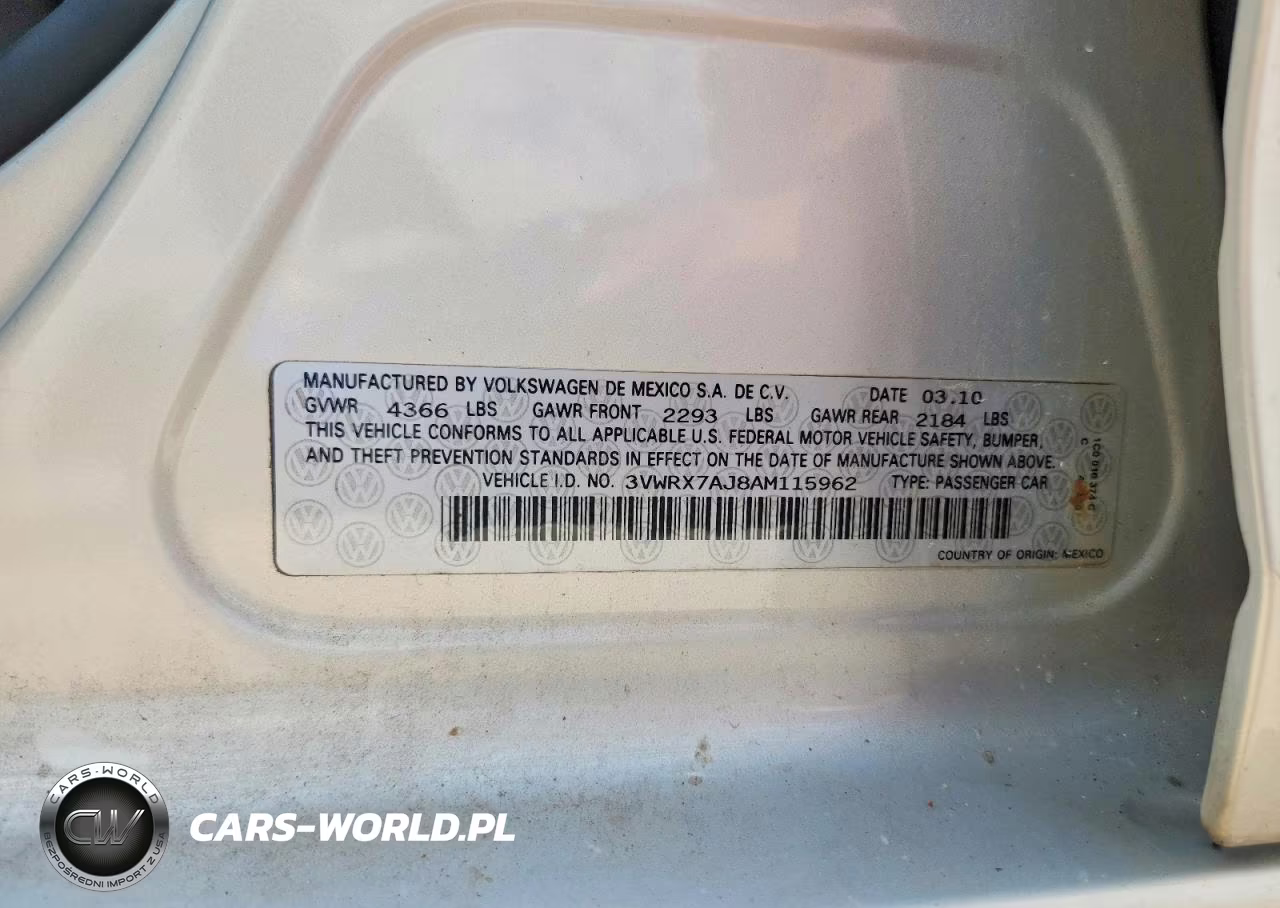 2010 Volkswagen Jetta Se VIN:3VWRX7AJ8AM115962 - 13
