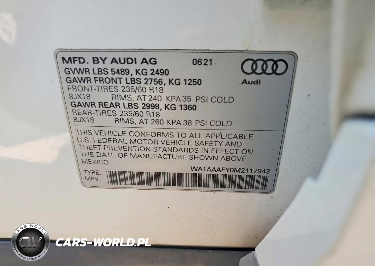 2021 Audi Q5 Premium VIN:WA1AAAFY0M2117943 - 13