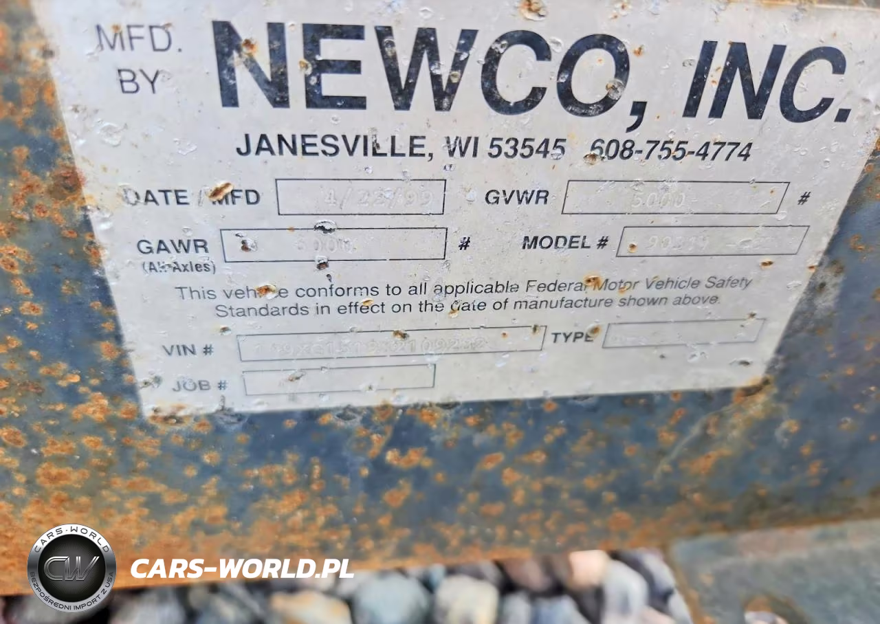 2000 Newco Generator VIN:1N9XG1519X2109282 - 10