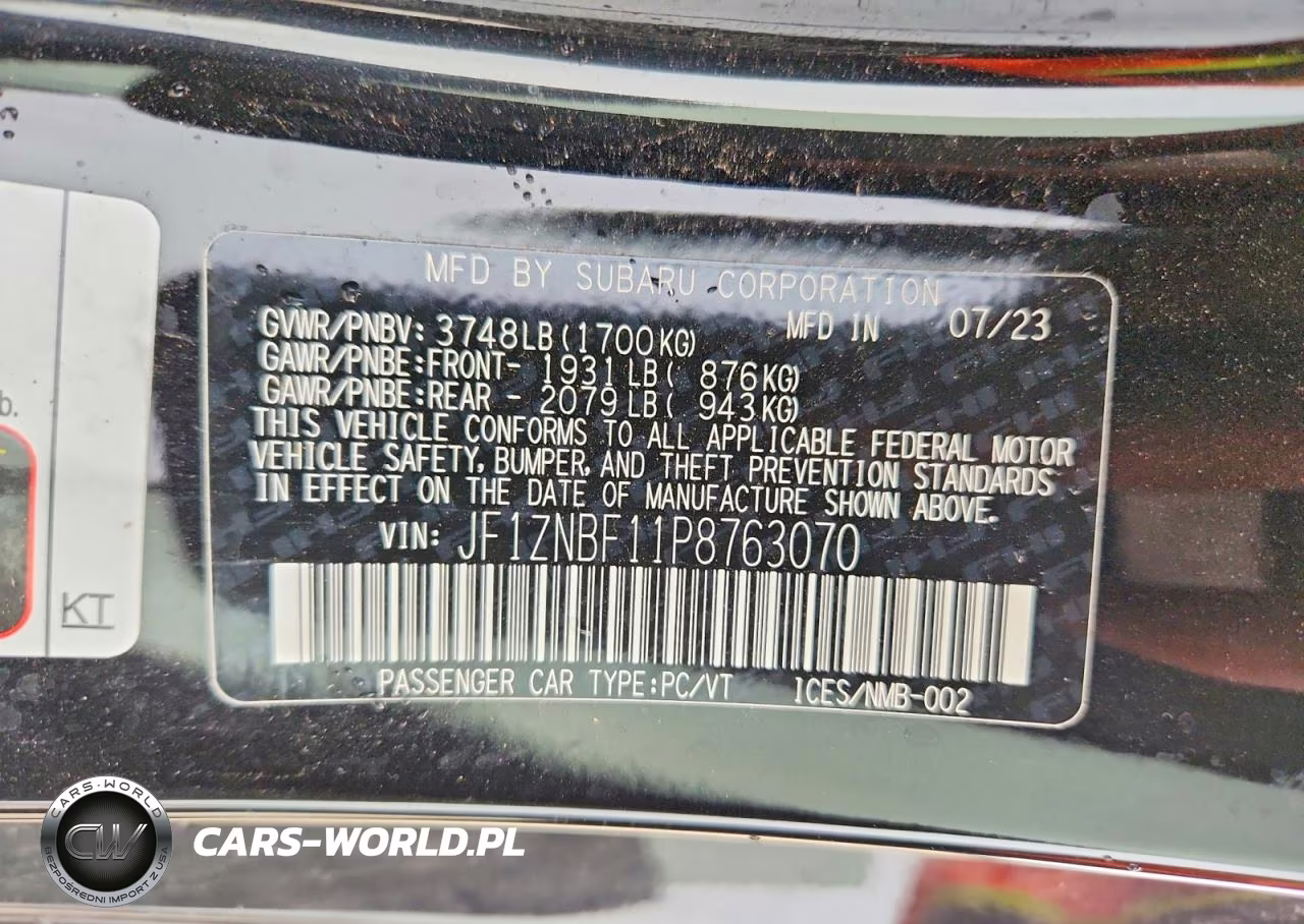 2023 Toyota Gr 86 Premium VIN:JF1ZNBF11P8763070 - 12