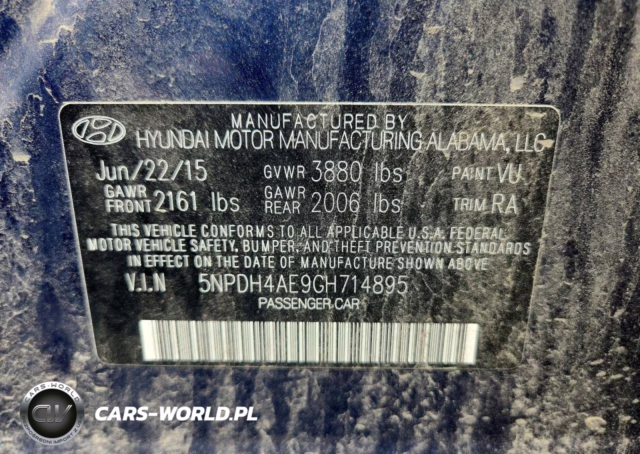 2016 Hyundai Elantra Se VIN:5NPDH4AE9GH714895 - 13