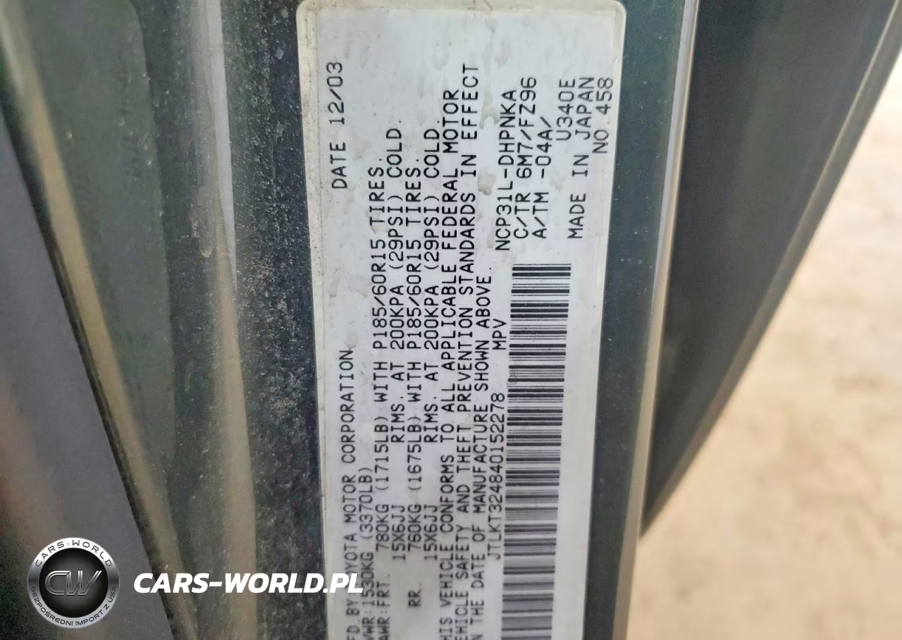 2004 Toyota Scion Xb VIN:JTLKT324840152278 - 13