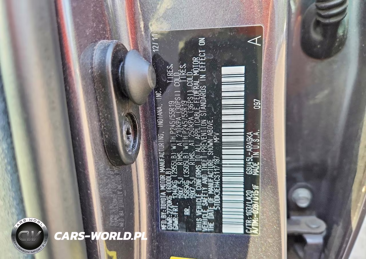 2012 Toyota Highlander Limited VIN:5TDDK3EH4CS117187 - 13
