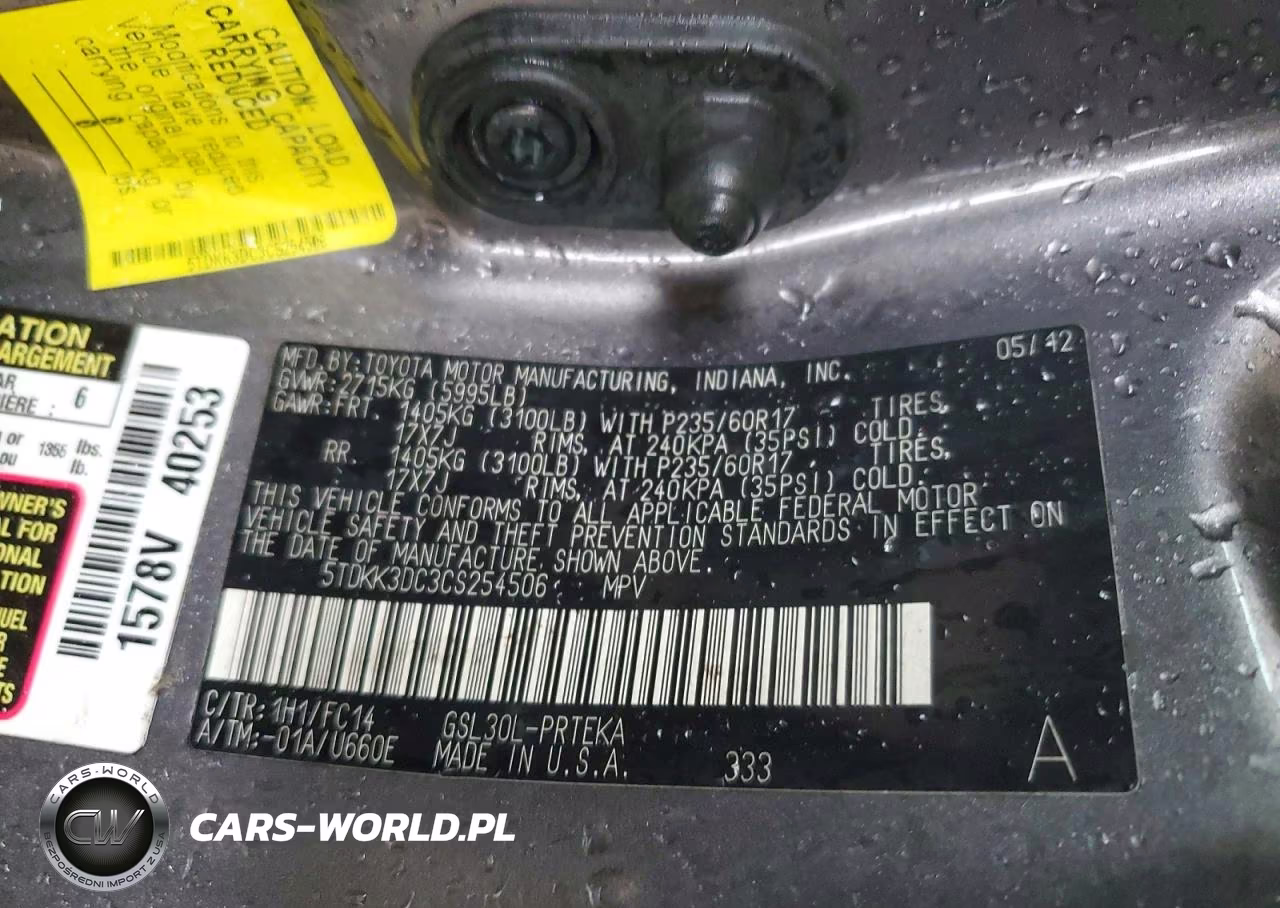 2012 Toyota Sienna Le VIN:5TDKK3DC3CS254506 - 13