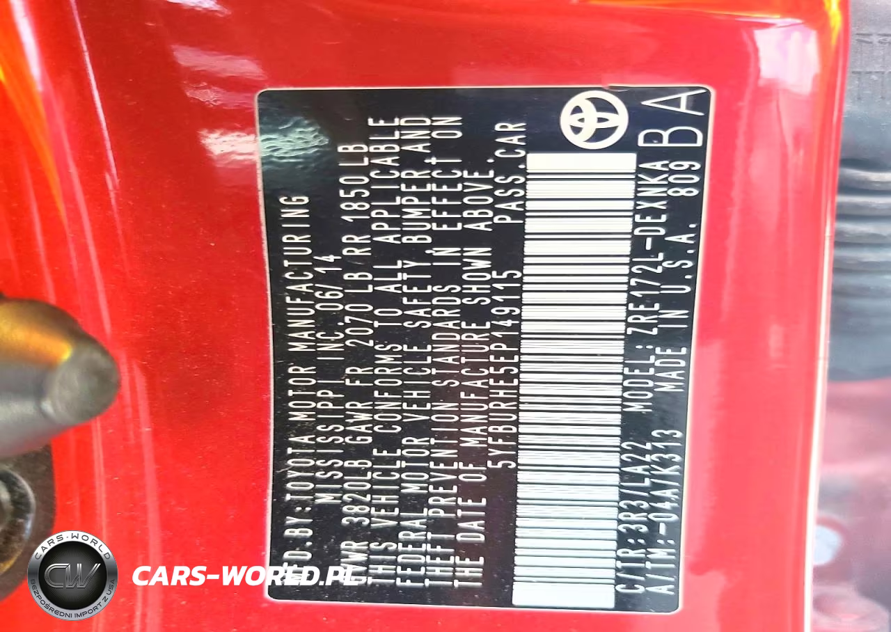 2014 Toyota Corolla Le Premium VIN:5YFBURHE5EP149115 - 12